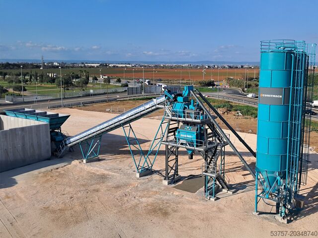 Betoniasema / betonitehdas CONSTMACH Concrete Batching Plant Stationary Concrete Mixing Plant 120M3/H