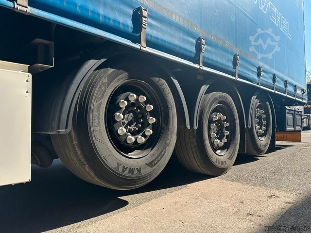 Semirremolque abierto con toldo SCHMITZ CARGOBULL SCS 24/L-13.62 Edscha Palettenkasten 2xLift Zink
