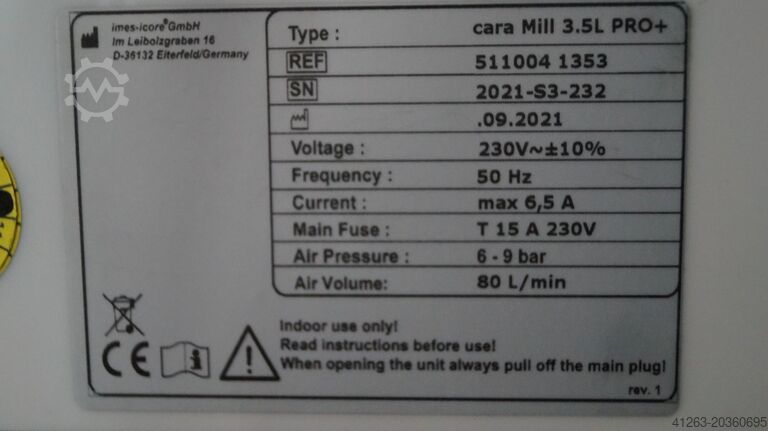آلة طحن الأسنان Imes Icore Coritec 350i Loader PRO+