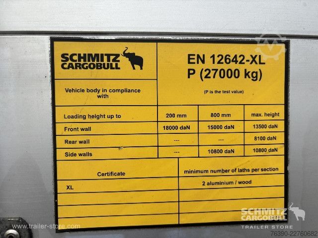 Open oplegger met zeil Schmitz Cargobull Semitrailer Curtainsider Standard