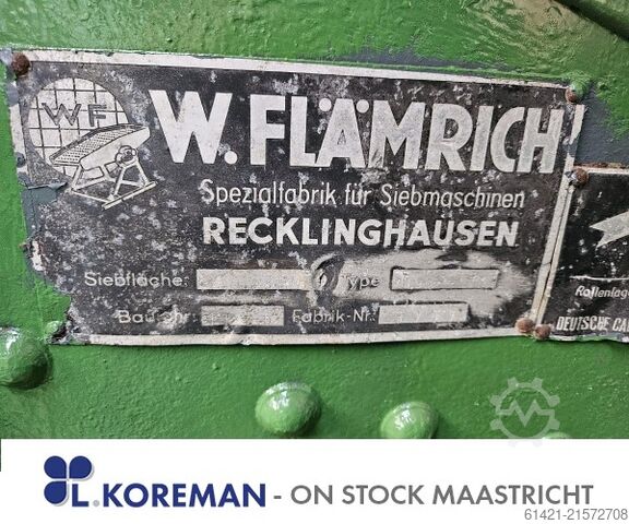 Flämrich精细物料筛分机  Screening machine Flämrich for fine materials