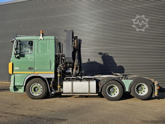 Crane truck DAF XF 105.460 6X2 / HIAB 37 t/m CRANE / KRAN
