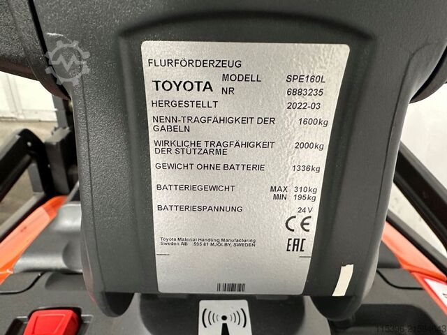 ручной штабелер Toyota SPE 160 L - TRIPLEX 5,4 m - 141 Bts. !!!!!!