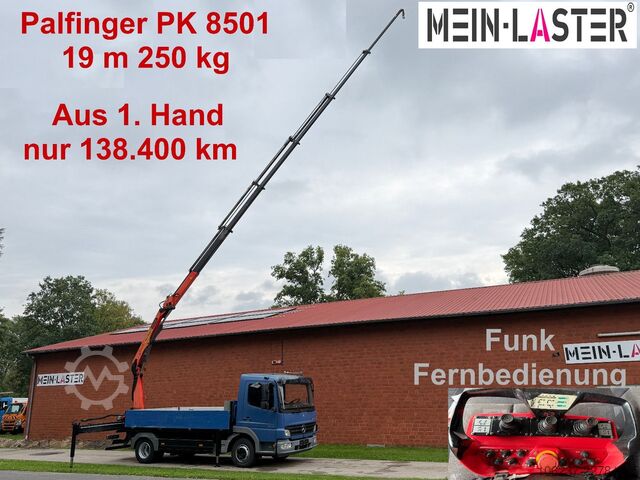 トラック搭載クレーンバン MERCEDES-BENZ 918  Atego  PK 8501 D  19m Funk 138.400km AHK