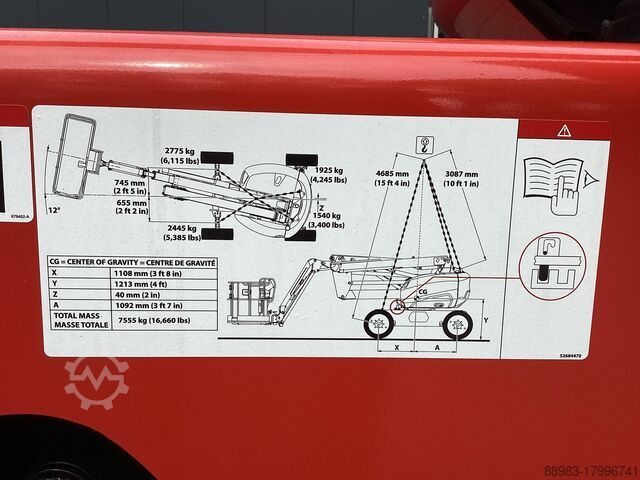 Zglobna radna platforma Manitou 160 ATJ+