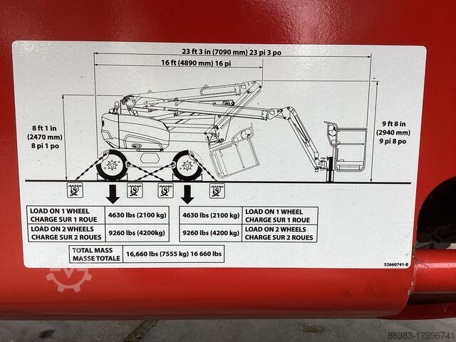 Zglobna radna platforma Manitou 160 ATJ+