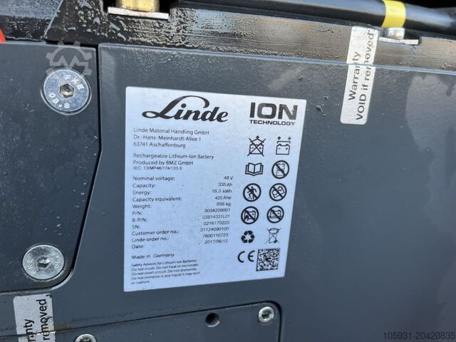 Električni 4 -kolesni viličar Linde E16P-01