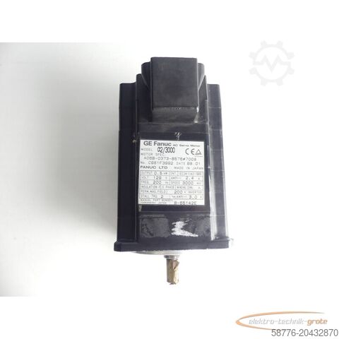 Control unit Fanuc A06B-0373-B576 # 7008 AC Servo Motor SN:C981F3992 ohne Drehgeber