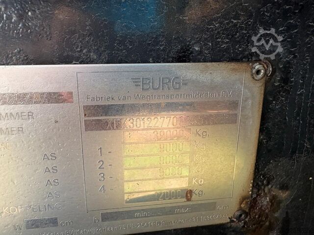 Container transport Burg BPO 12-27 CCXAX 20 FT / Tankcontainer / ADR / A...