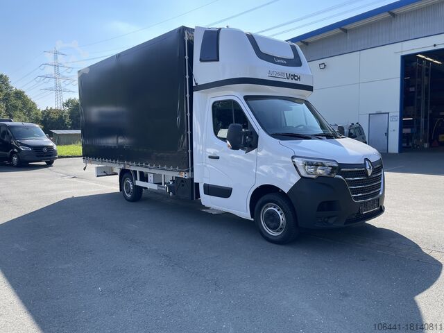 Transporter with flatbed & tarpaulin RENAULT Master RED/Pritsche Plane/höhe Verstellbar