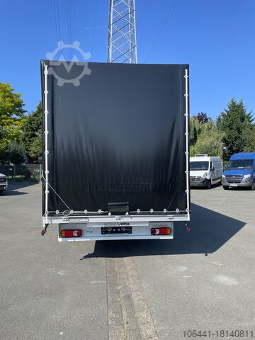 Transporter with flatbed & tarpaulin RENAULT Master RED/Pritsche Plane/höhe Verstellbar