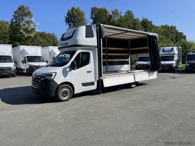 Transporter with flatbed & tarpaulin RENAULT Master RED/Pritsche Plane/höhe Verstellbar