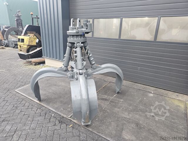Mobilbagger liebherr gm 64 scrap grab poliepgrijper orange peel