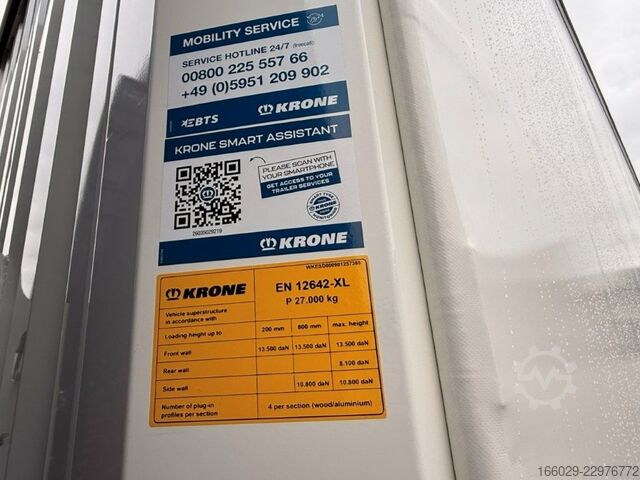 Semi-reboque aberto com lona KRONE SDP 27 - Schiebeplane - Weiß