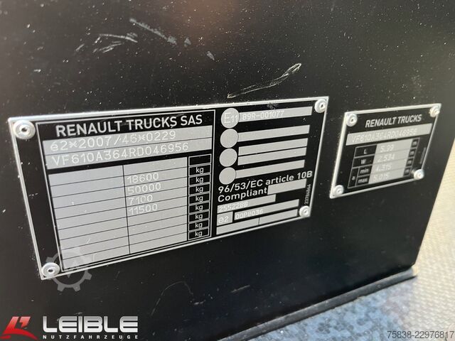 標準トラクターユニット RENAULT T 480 High*VollLuft*Hubplatte*Standklima*173TKM*