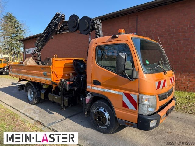 Autoutilitară basculantă trilaterală FUSO Canter 7C18 3 S-Kipper /Hiab 055 12m 500 kg