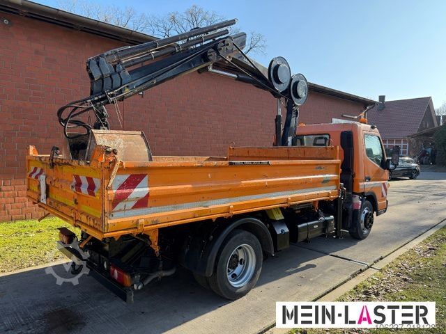 Autoutilitară basculantă trilaterală FUSO Canter 7C18 3 S-Kipper /Hiab 055 12m 500 kg