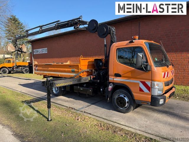 Autoutilitară basculantă trilaterală FUSO Canter 7C18 3 S-Kipper /Hiab 055 12m 500 kg