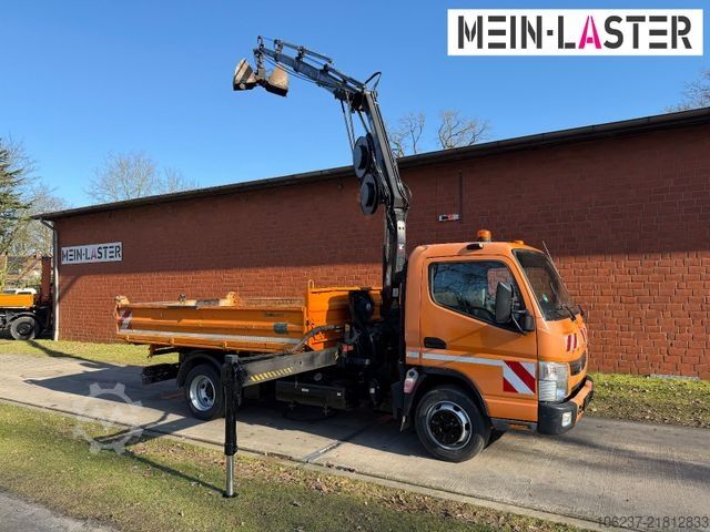 Autoutilitară basculantă trilaterală FUSO Canter 7C18 3 S-Kipper /Hiab 055 12m 500 kg