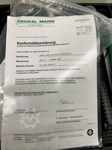 Centro de mecanizado universal Deckel Maho DMU 50T