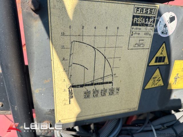 Flatbed truck DAF XF480 FAN *Baustoff*Fassi F135 A2.22*Lift/Lenk*