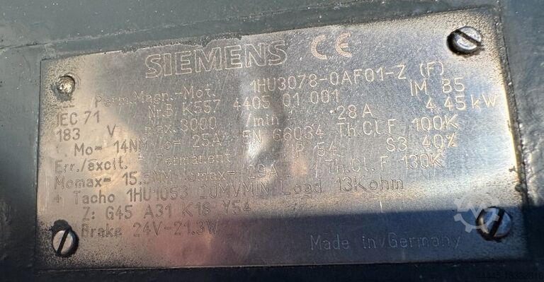 Moteur SIEMENS 1HU3078-OAF01-Z