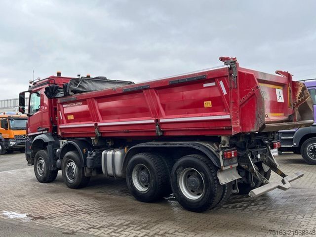 Tre-sidet tipbil MERCEDES-BENZ Arocs 3246 8x4 4-Achs Kipper Meiller Bordmatik M