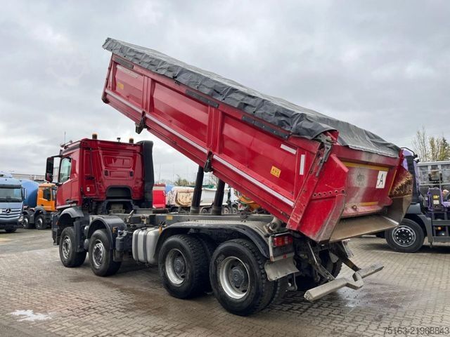 Tre-sidet tipbil MERCEDES-BENZ Arocs 3246 8x4 4-Achs Kipper Meiller Bordmatik M