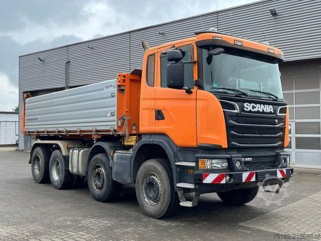 Tipvogn SCANIA G 450 8x4 4-Achs Kipper Bordmatik