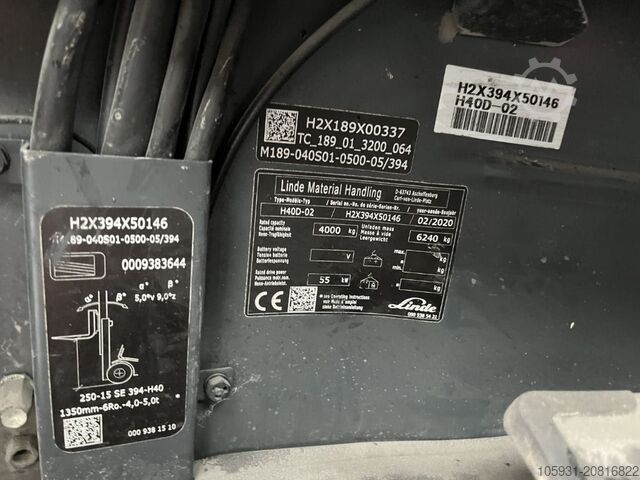 Carretilla elevadora diésel Linde H40D-02