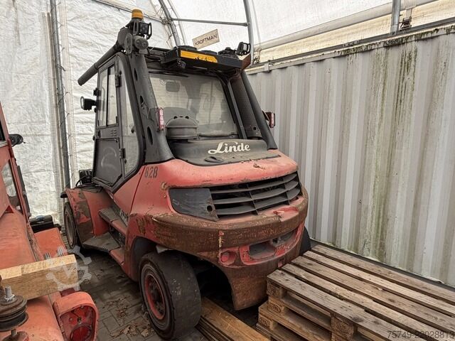 Voorlader vorkheftruck linde H80D-02 Diesel Bj. 2013