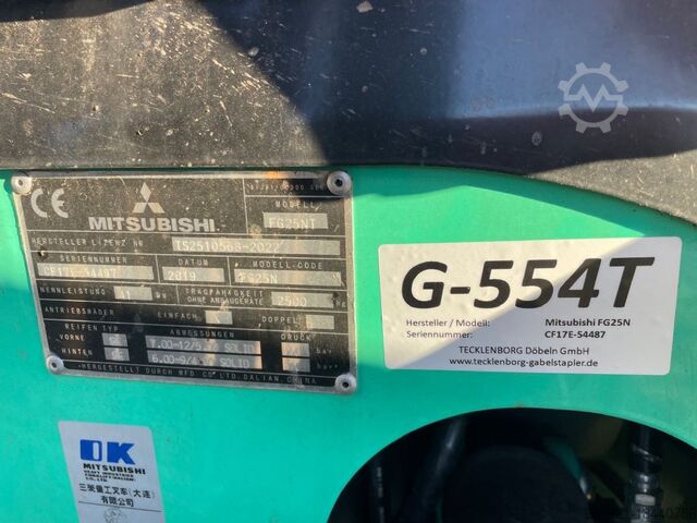 Montacargas de GLP Mitsubishi FG25N - Original 830 Betriebsstunden