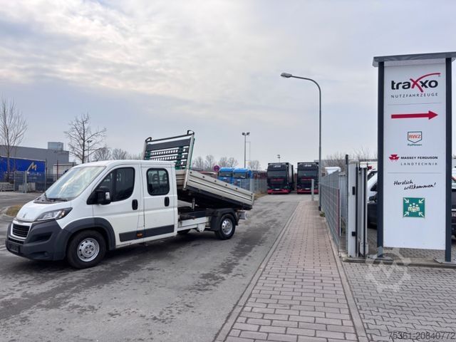 Transporter mit Kipper PEUGEOT Boxer DoKa Dreiseitenkipper L3 BlueHDi AHK E6