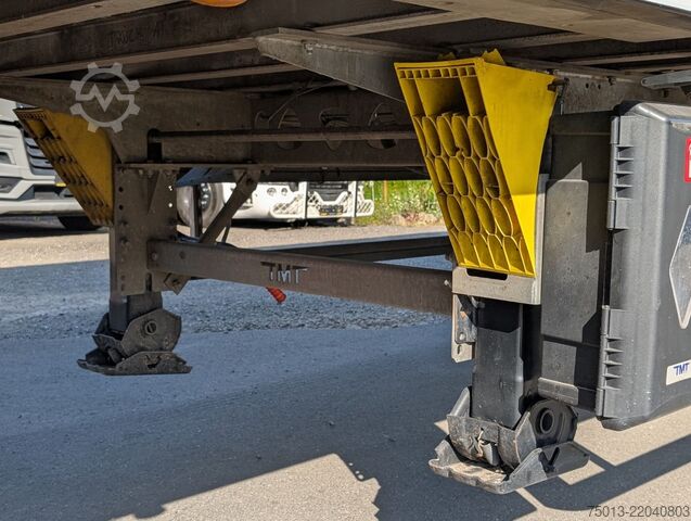 Walking floor semitrailer  TMT 92 cbm, Lift- u Lenkachse, Schutzplane links