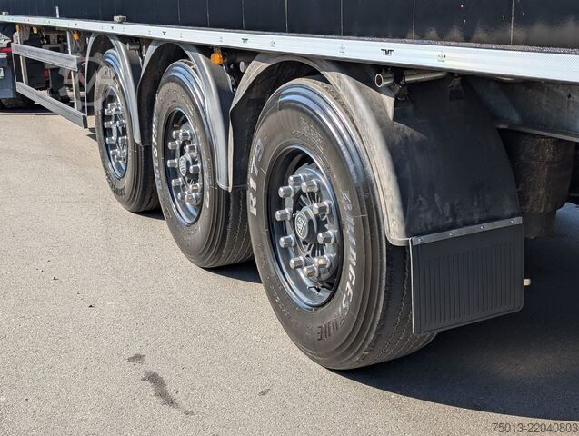 Walking floor semitrailer  TMT 92 cbm, Lift- u Lenkachse, Schutzplane links