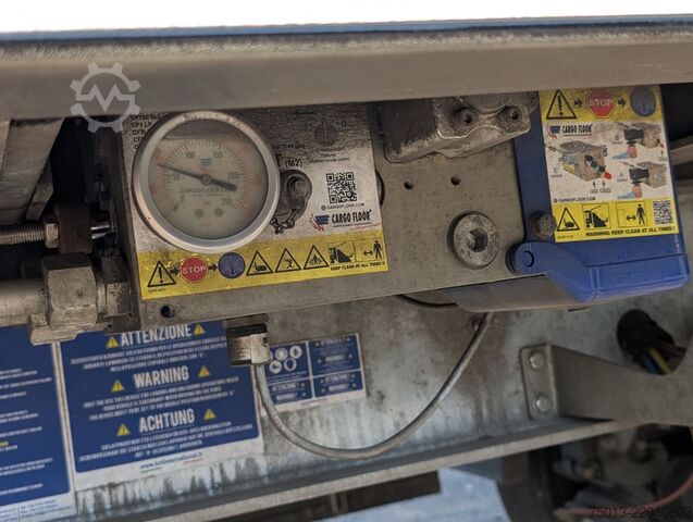 Walking floor semitrailer  TMT 92 cbm, Lift- u Lenkachse, Schutzplane links