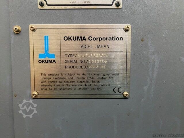 CNC 선반 및 밀링 센터 Okuma Multus B300W
