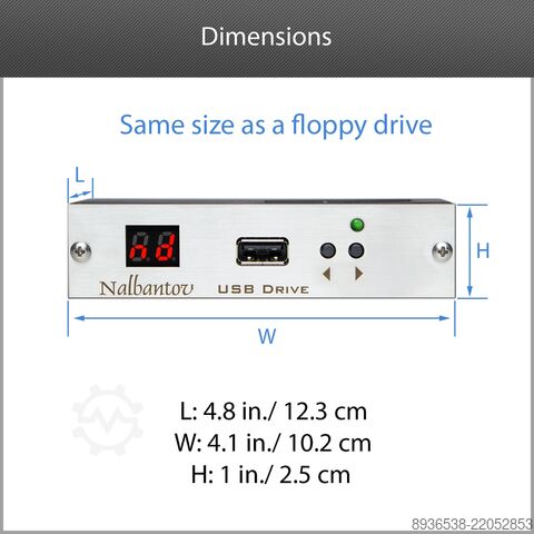 Emulador de disquetera USB NALBANTOV NALBANTOV N-DRIVE INDUSTRIAL EMULATOR
