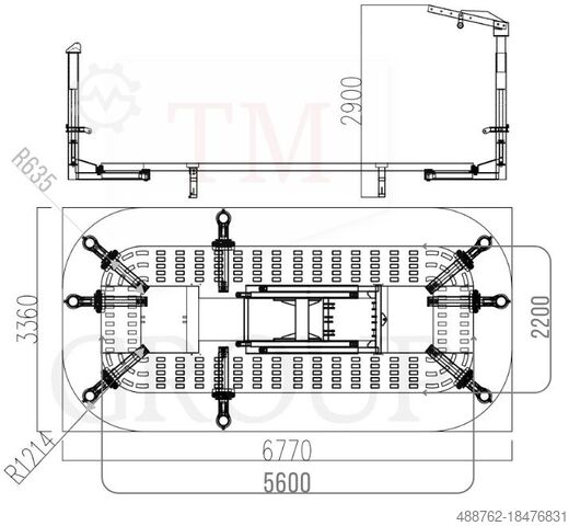 Reparatie frame 4T 4x DOZER!! TM-Group B700