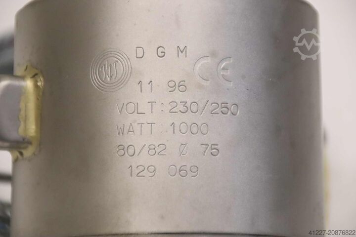 Heating tape, heating sleeve DGM 80/82 Ø 75 1000 W
