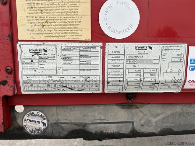 حقيبة سفر Schmitz Cargobull SCB S3B / Box Trailer / 2x Liftaxle / APK TUV 0...