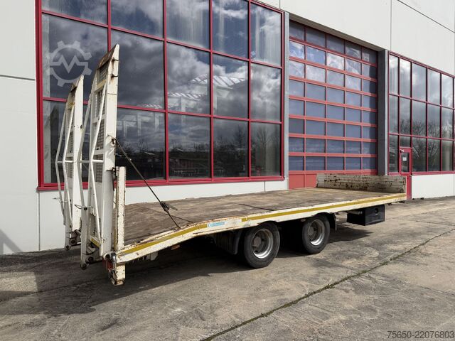 低平板挂车 Blomenroehr 688/18000  19 t Tandemtieflader, wenig Benutzt