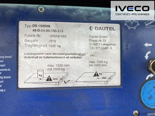 Samochód ciężarowy typu furgon IVECO ML 120EL21/P CNG ( GAS )