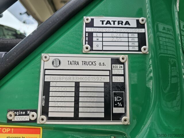 Kiper sa dizalicom Tatra 6X6 / T158/II  / 2 SIDE TIPPER - HMF Z CRANE