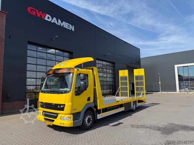 фургон-автовоз DAF LF 45 Machinetransporter Hydraulic ramps 48.000 km