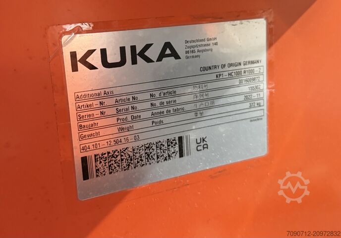 Hitsaus- ja käsittelyasentaja KUKA KP1-HC1000 R1000-2
