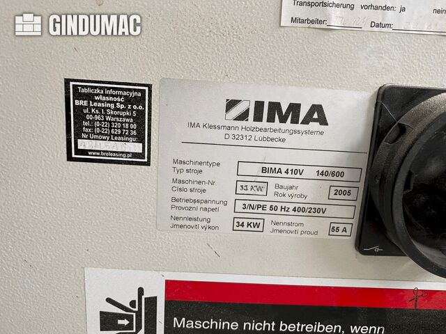 IMA BIMA 410 V (2005) IMA BIMA 410 V (2005)