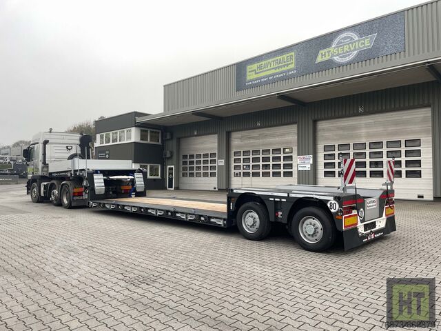 Separa treler pemuat rendah Faymonville MAX Trailer 2-Achs-Tiefbett mit Pendelachsen