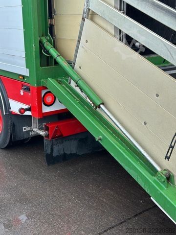 Camion pour bétail SCANIA P410 4x2LL HFR 1.Stock Viehzug/NAVI/KLIMA/ALU