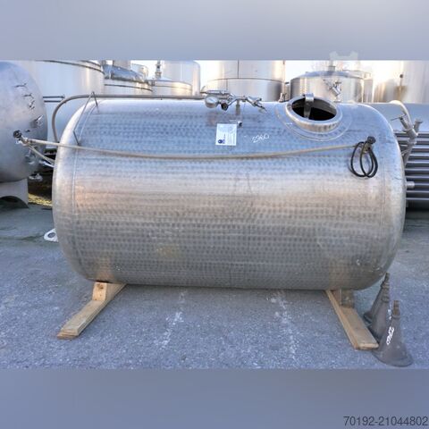 6200 liter vertical pressure tank made of V4A stainless steel Edel K0199